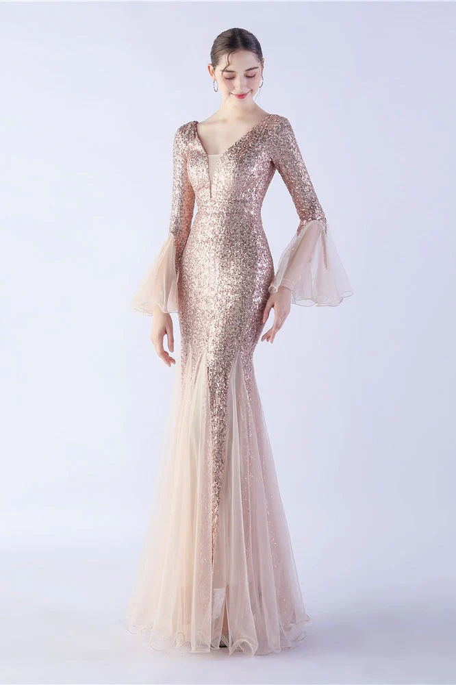 Sequin Ruffled Mesh Party Dress - Image 18