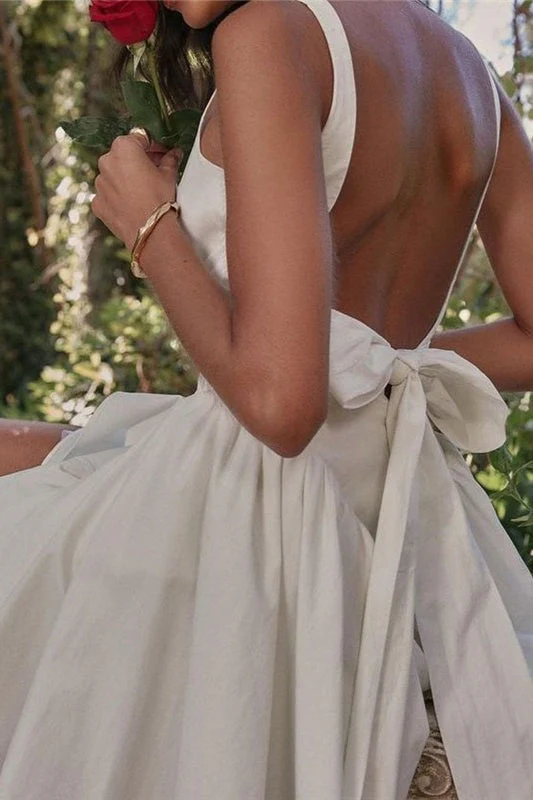 Sexy Backless Bow Tie Party Dress - Image 3