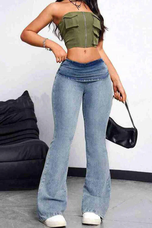Sexy Body Shaping Flare Jeans - Image 2