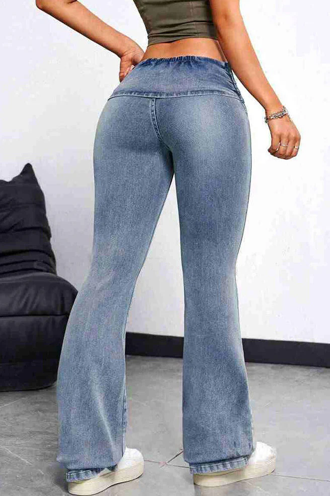 Sexy Body Shaping Flare Jeans - Image 3