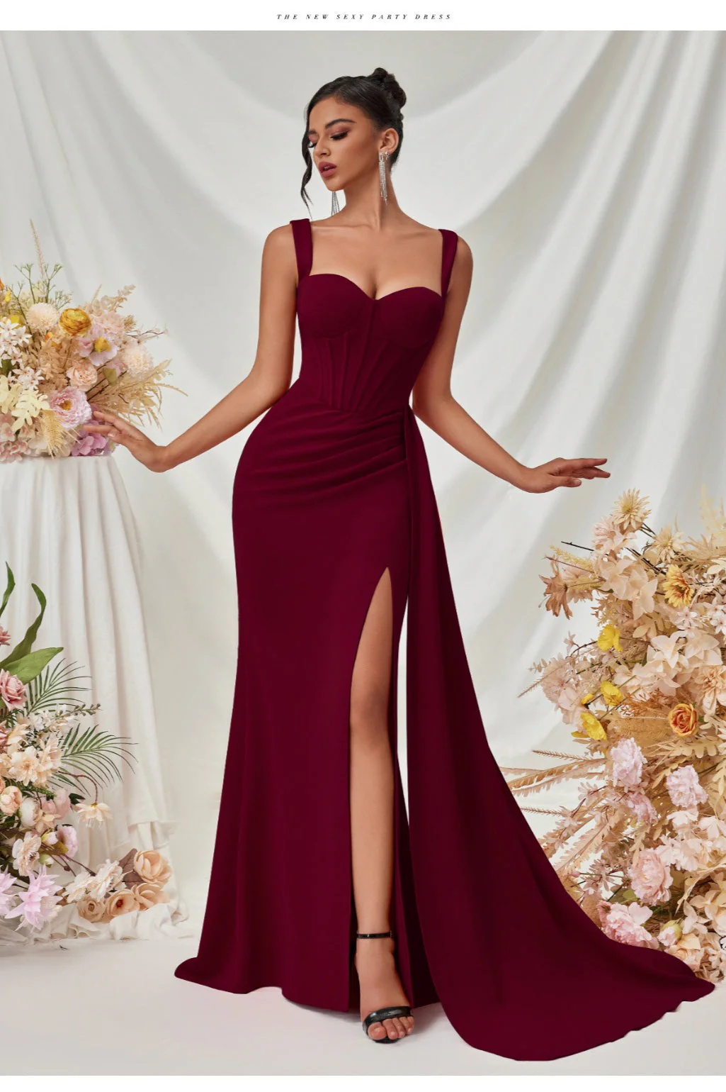Sexy Bodycon Slit Maxi Party Dress - Image 10