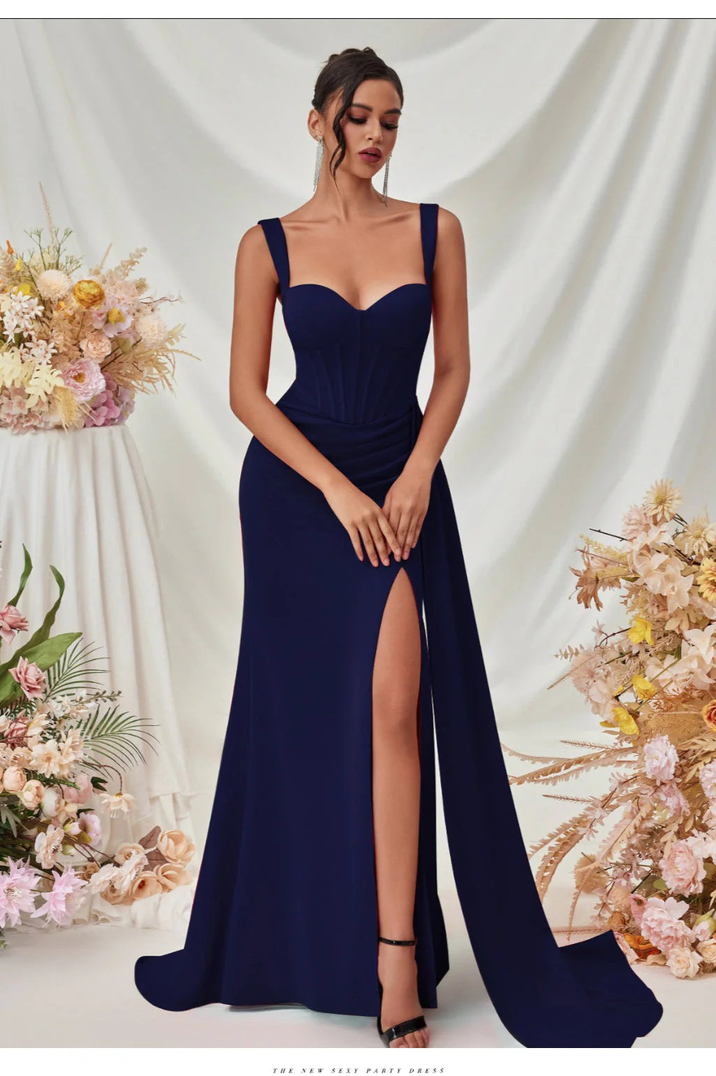 Sexy Bodycon Slit Maxi Party Dress - Image 12