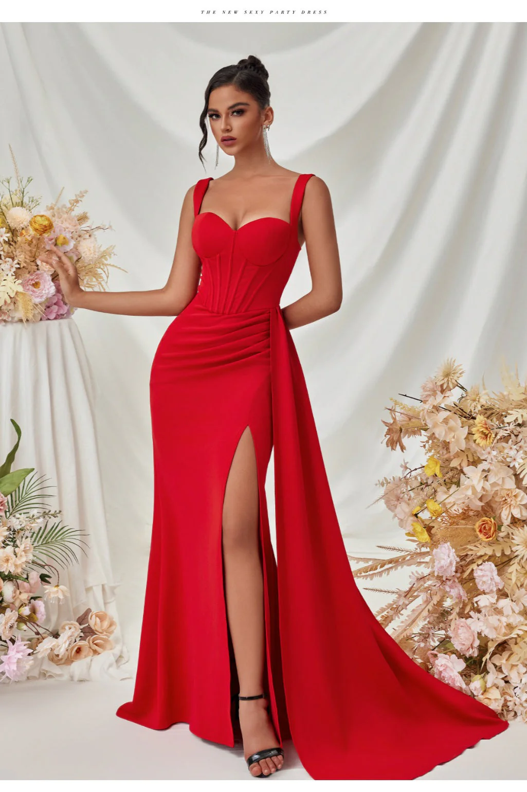 Sexy Bodycon Slit Maxi Party Dress - Image 16