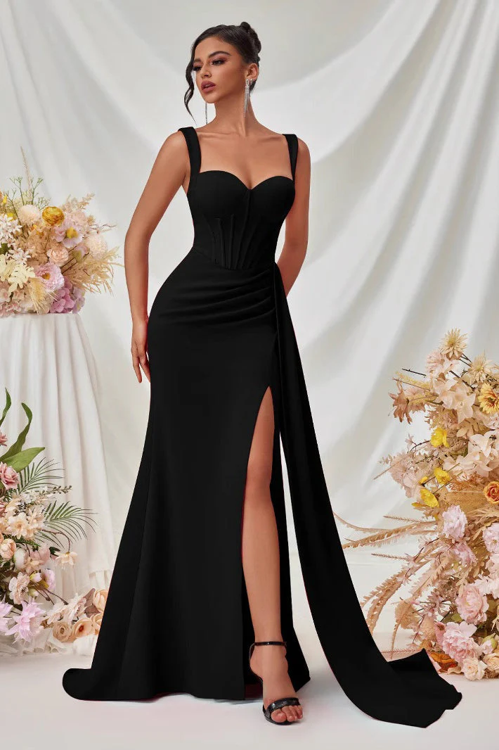 Sexy Bodycon Slit Maxi Party Dress - Image 3