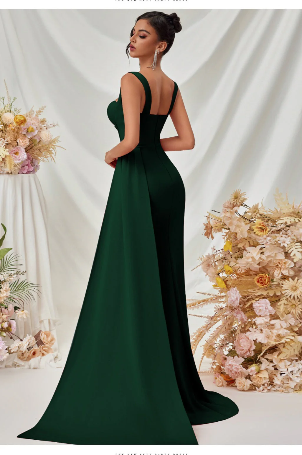 Sexy Bodycon Slit Maxi Party Dress - Image 5
