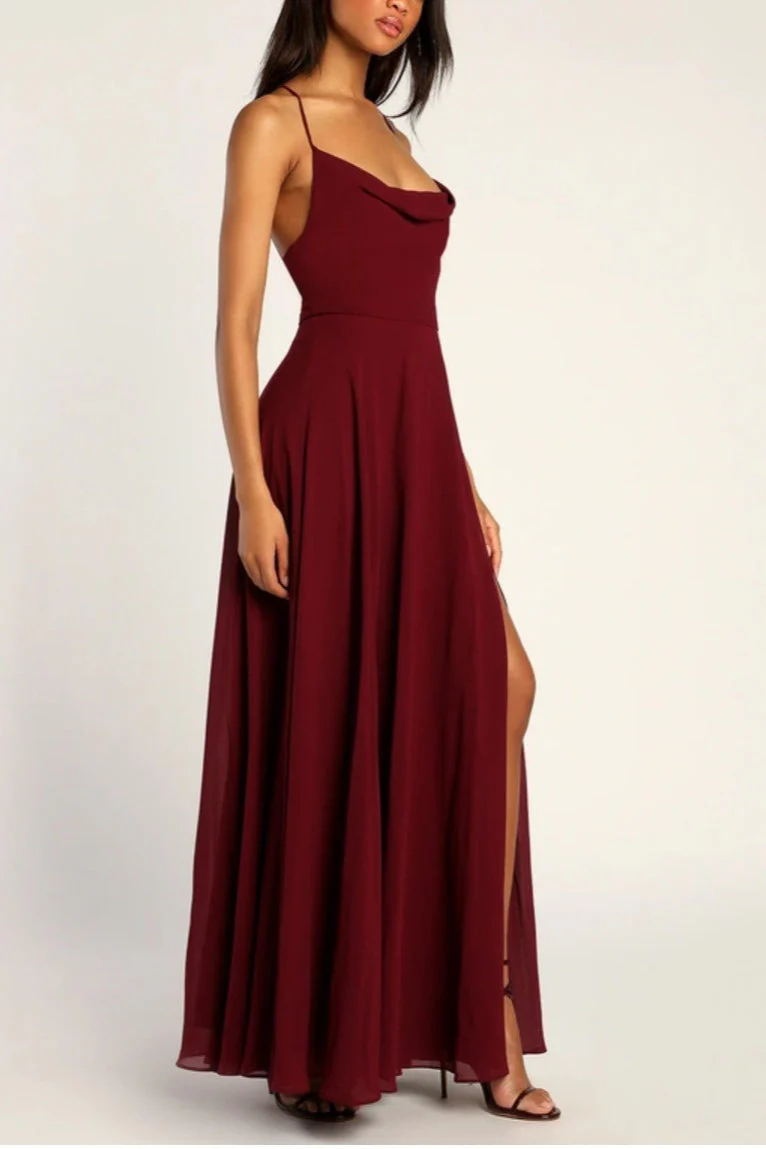 Sexy Halter Backless Maxi Formal Dress - Image 3