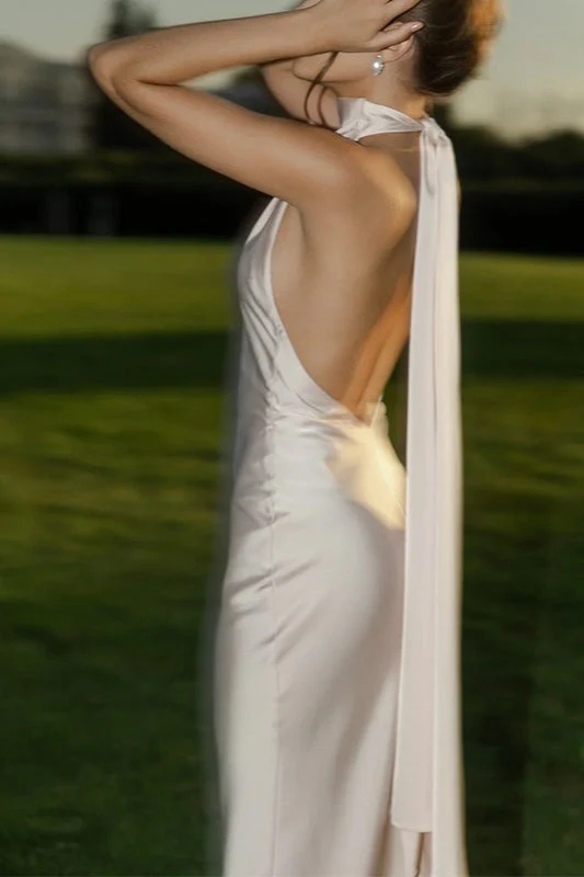 Sexy Satin Backless Sleeveless Party Dress - Image 11