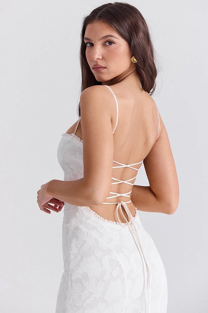 Sexy Spaghetti Strap Back Lace Up Formal Dress - Image 8