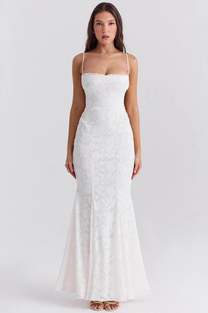 Sexy Spaghetti Strap Back Lace Up Formal Dress - Image 9