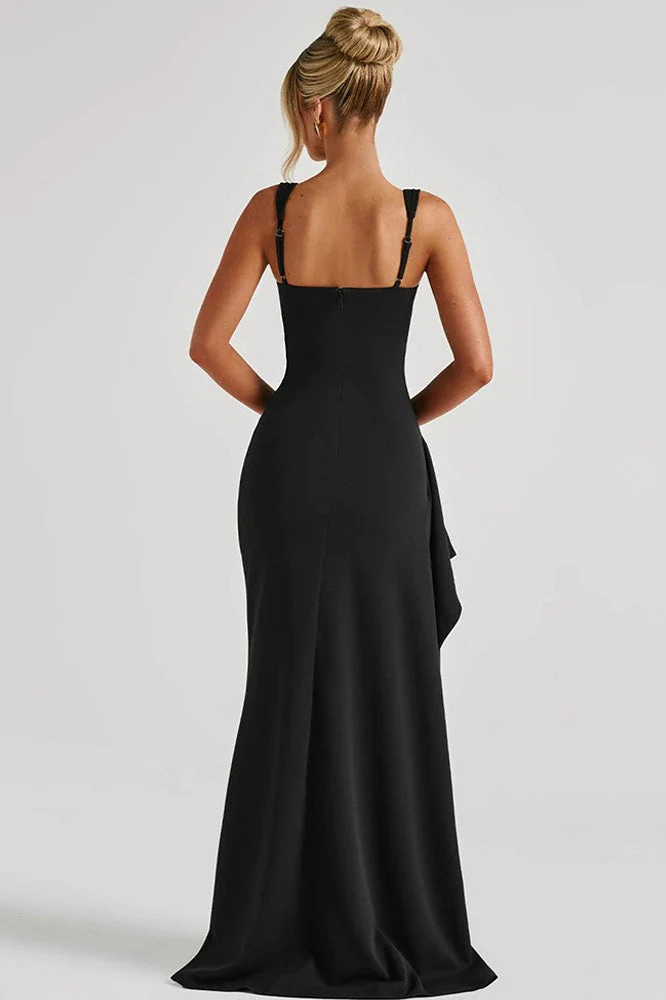 Sexy Spaghetti Strap High Slit Maxi Party Dress - Image 10
