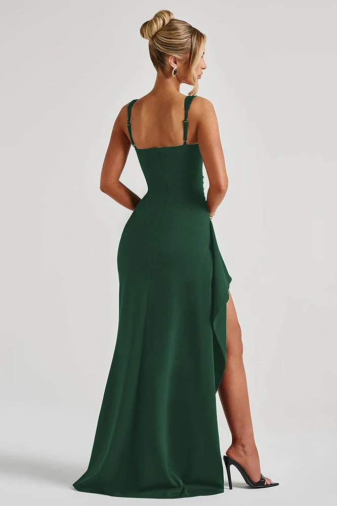 Sexy Spaghetti Strap High Slit Maxi Party Dress - Image 14