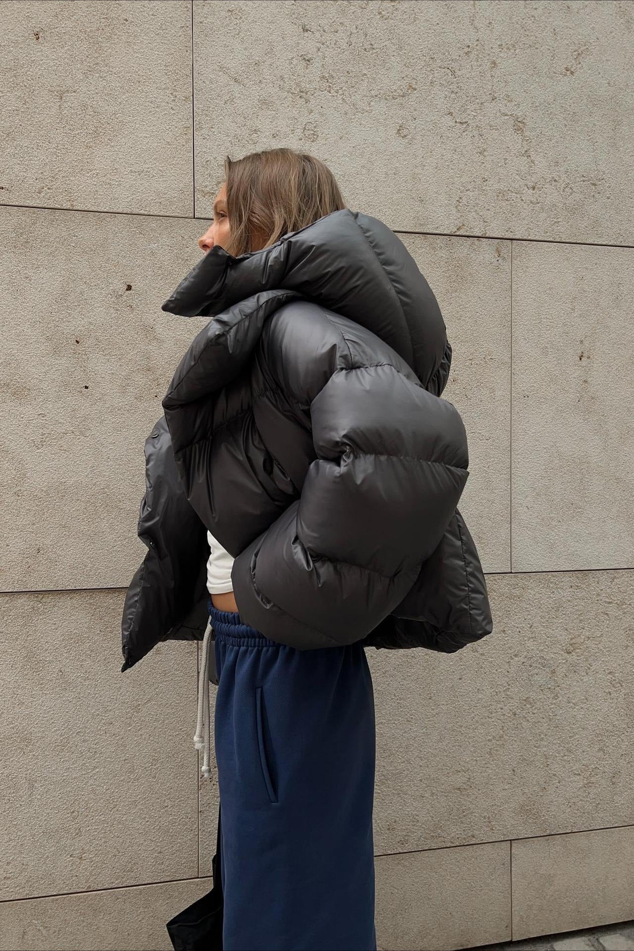 Short Hooded Puffer Jacket - Image 14