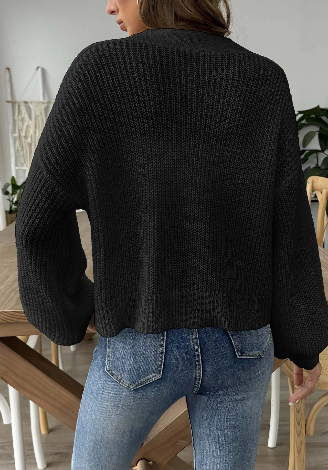 Short Knit Long Sleeve Cardigans - Image 9