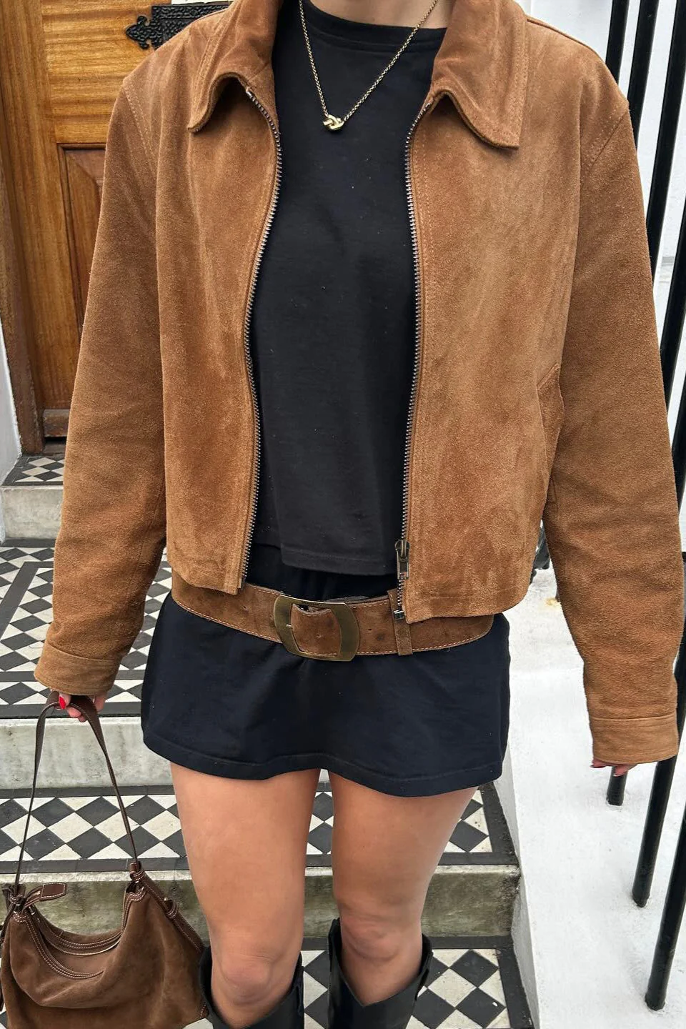 Short Lapel Collar Vintage Jacket - Image 2
