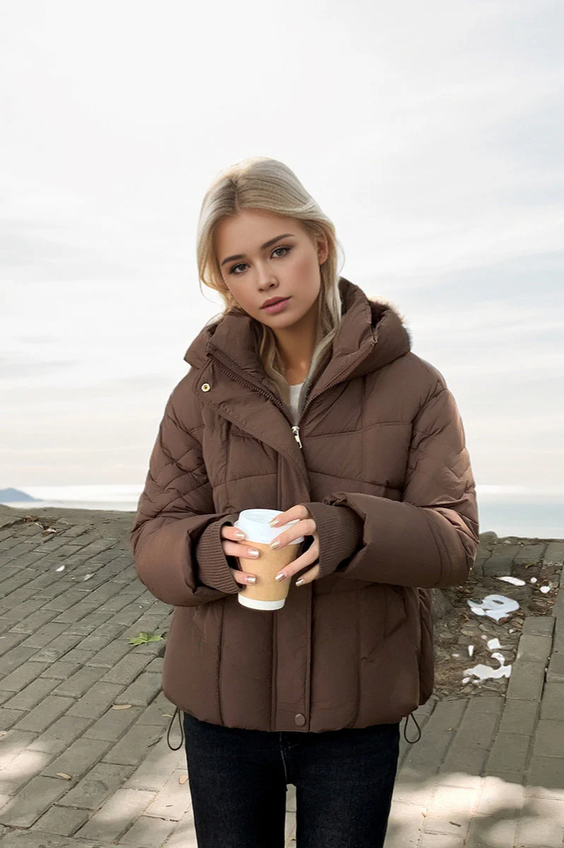 Short Puffer Down Coat - Image 11