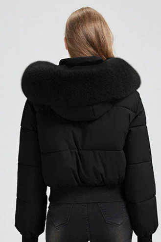 Short Waist Slim Puffer Coat - Image 10