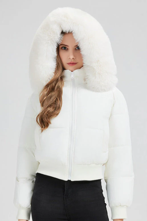 Short Waist Slim Puffer Coat - Image 5