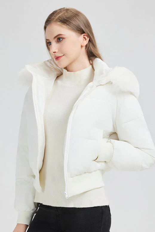 Short Waist Slim Puffer Coat - Image 6