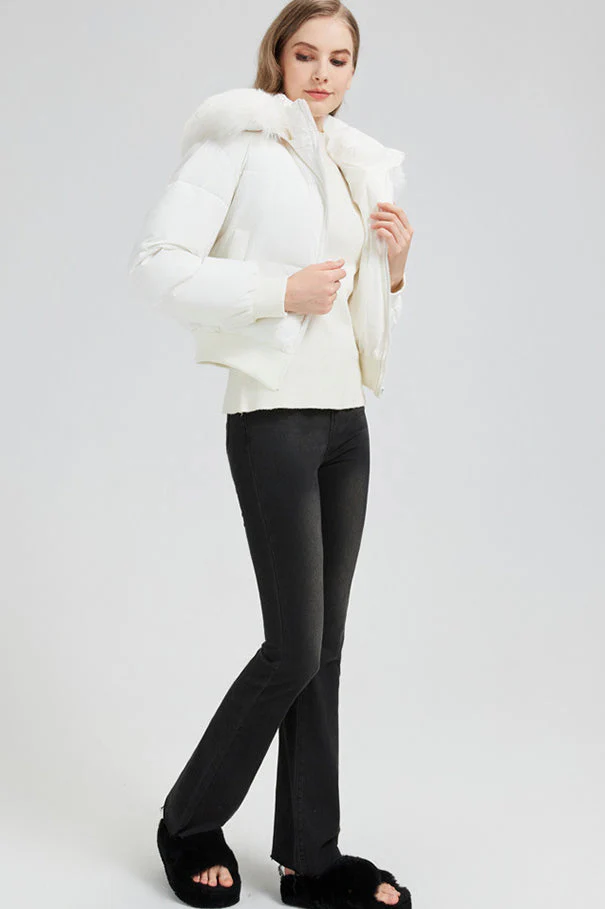 Short Waist Slim Puffer Coat - Image 7