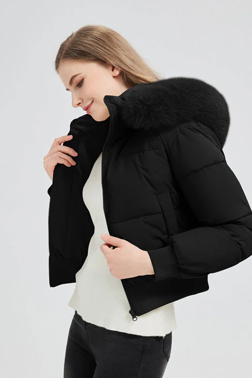 Short Waist Slim Puffer Coat - Image 8