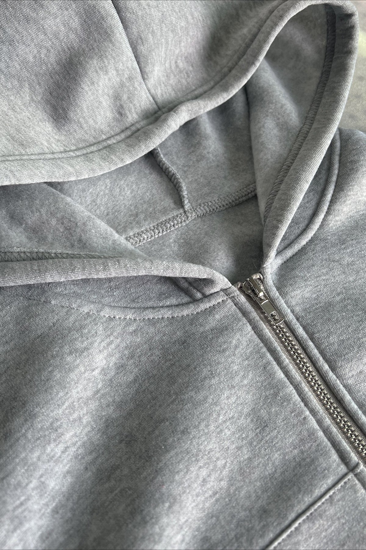 Short Zip Up Hoodie Coat - Image 6