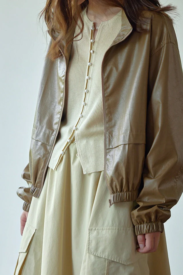 Sleek Wool Knit Cardigan - Image 7