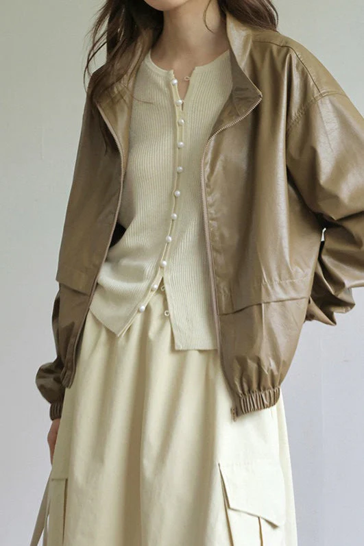 Sleek Wool Knit Cardigan - Image 9