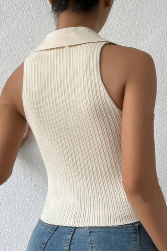Sleeveless Knit Top - Image 2