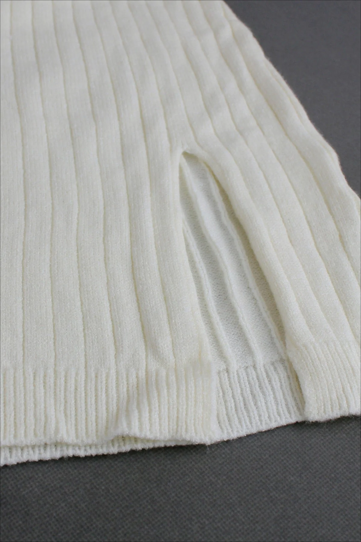 Sleeveless Round Neck Knit Sweater Dress - Image 4