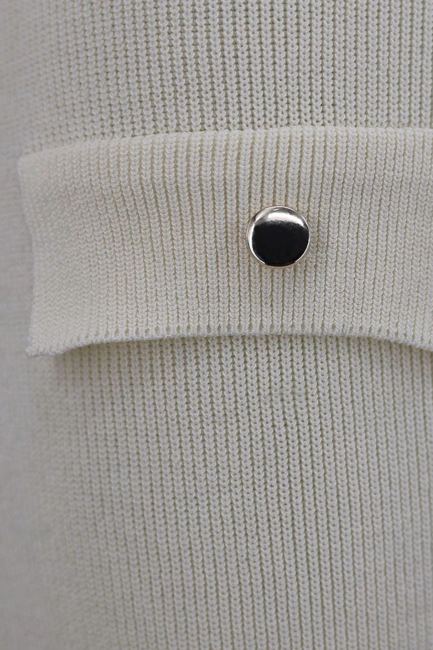 Sleeveless Round Neck Knit Sweater Dress - Image 11