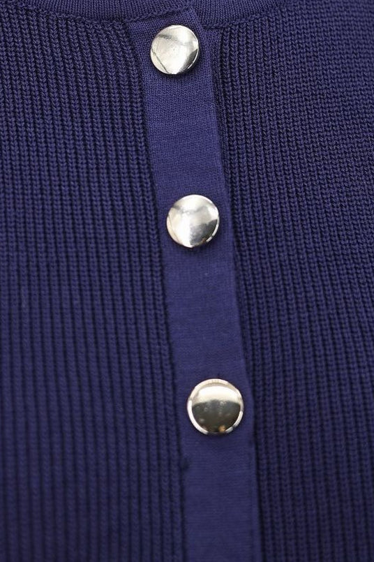 Sleeveless Round Neck Knit Sweater Dress - Image 12