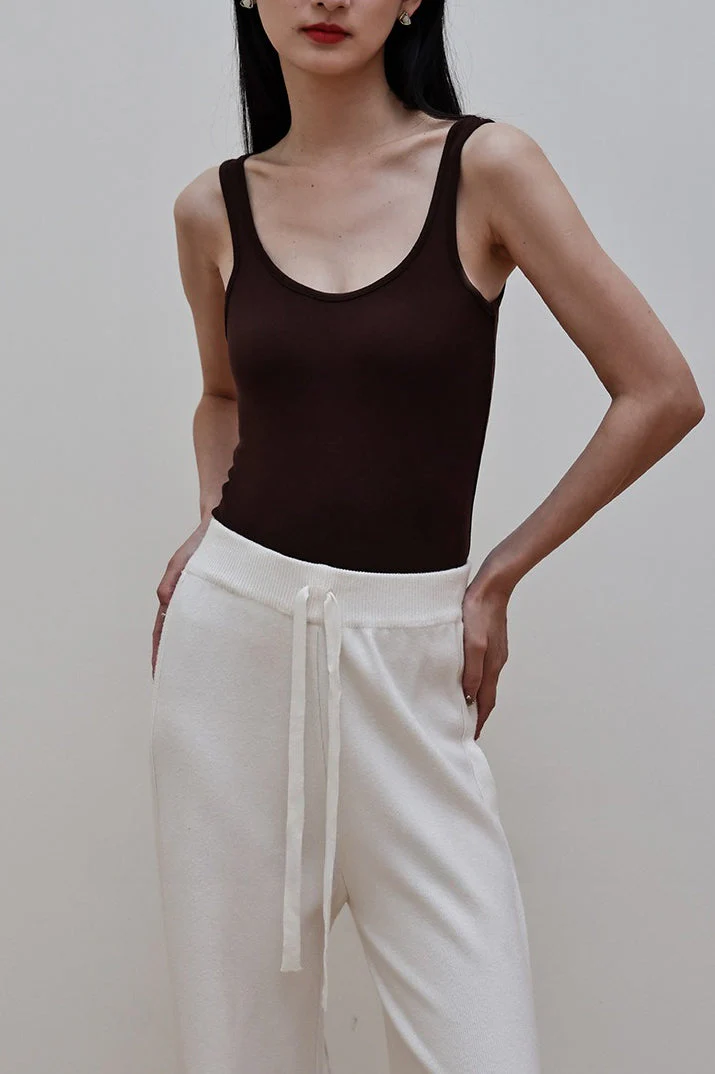 Sleeveless Wool Blend Knit Top - Image 4