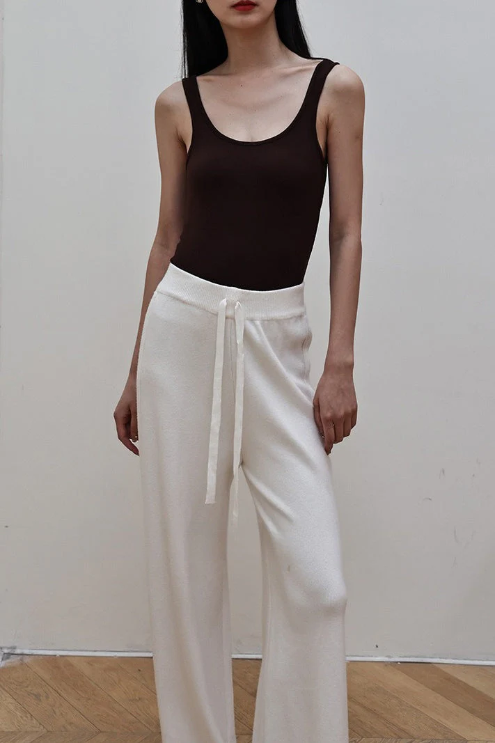 Sleeveless Wool Blend Knit Top - Image 5