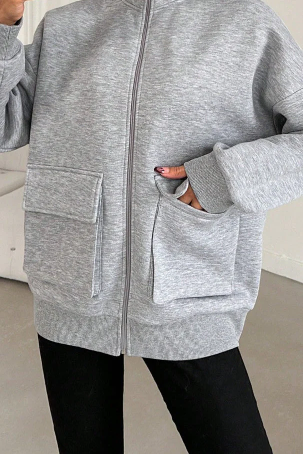 Slim Fit Casual Bomber Jacket - Image 2
