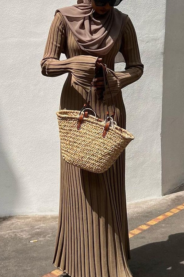 Slim Fit Crew Neck Sweater Dress - Image 10