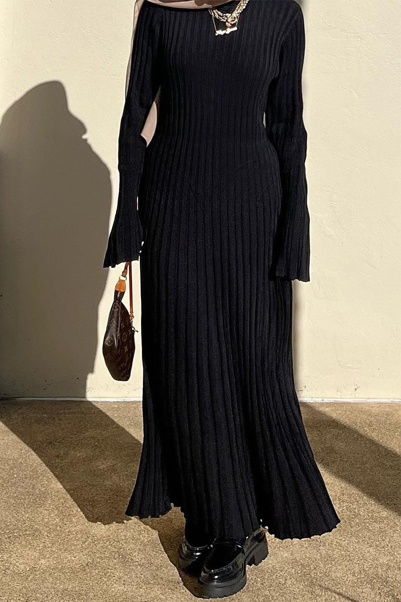 Slim Fit Crew Neck Sweater Dress - Image 12