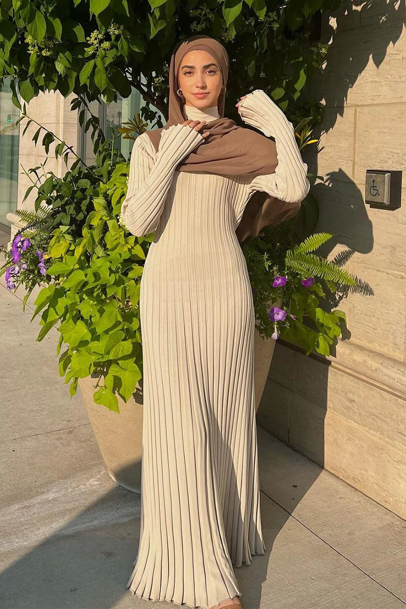 Slim Fit Crew Neck Sweater Dress - Image 7