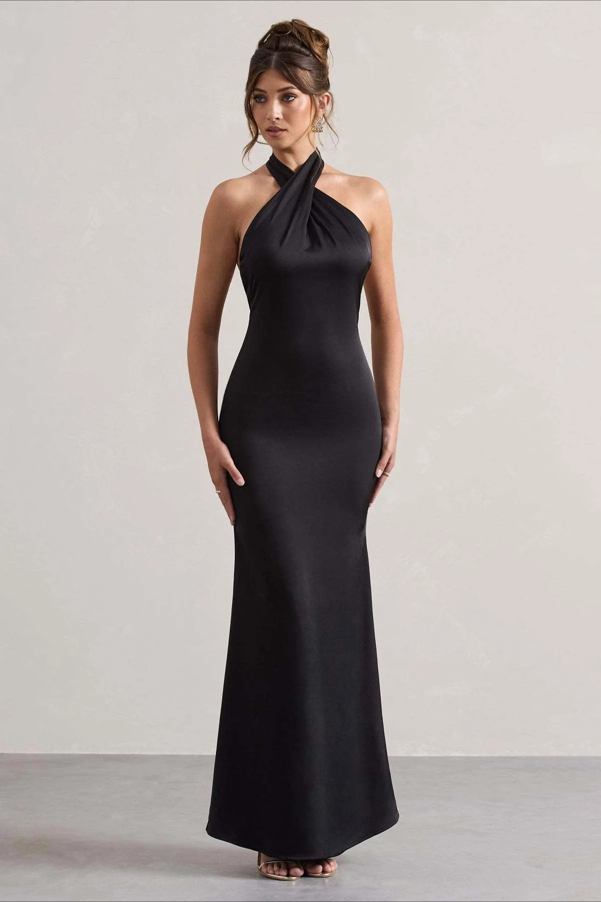 Slim Fit Halter Evening Party Dress - Image 2