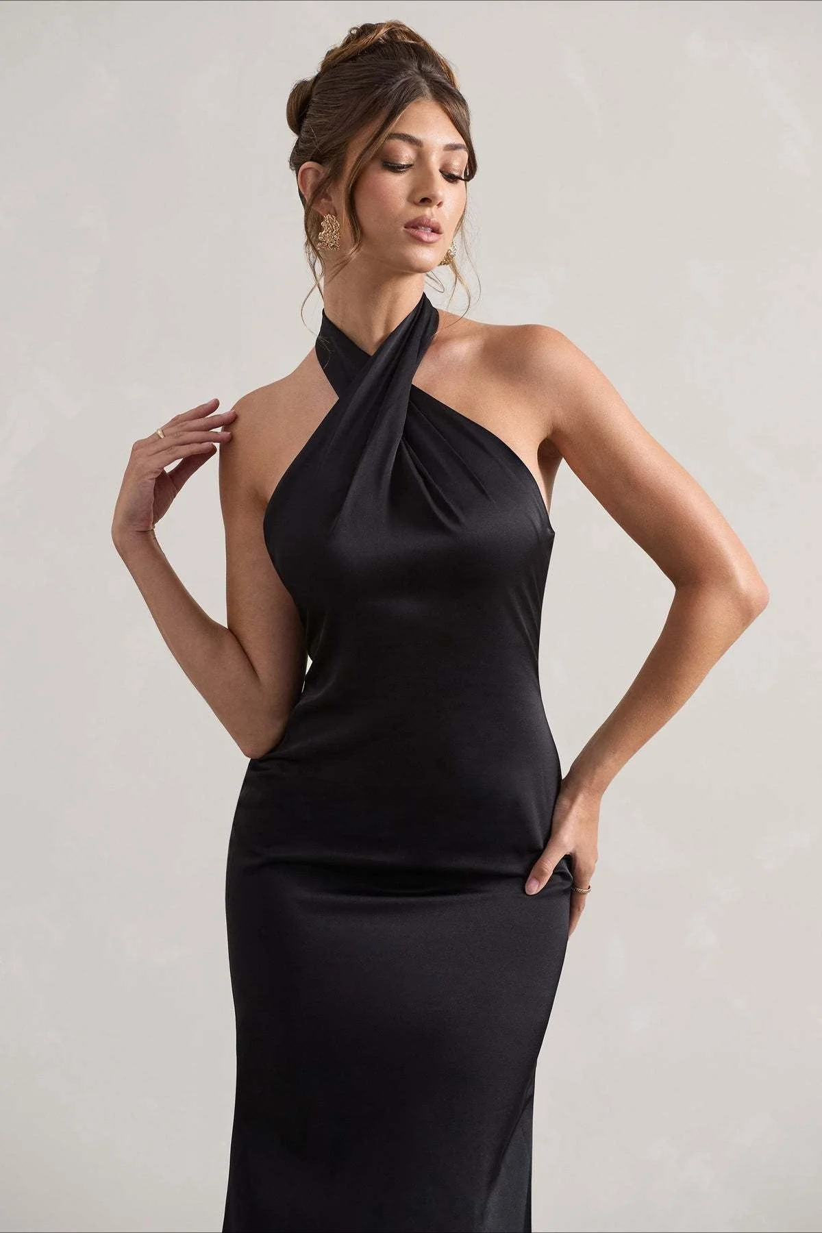 Slim Fit Halter Evening Party Dress - Image 4