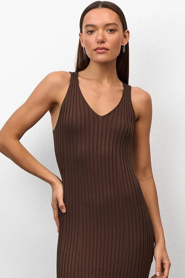 Slim Fit Knit Cami Sweater Dress - Image 2