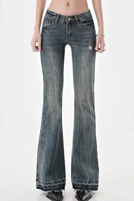 Slim Fit Low Waist Micro Flare Jeans - Image 13