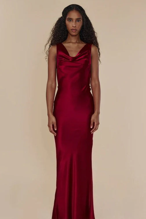 Slim Fit Open Back Maxi Dress - Image 6