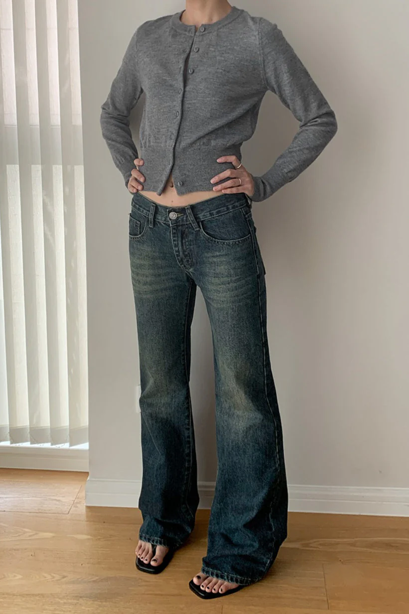Slim-Fit Round-Neck Knit Cardigan - Image 7