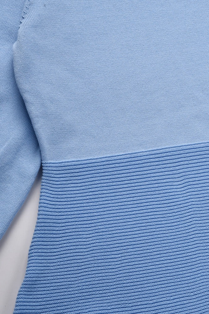 Slim Fitted Knit Long Sleeve Sweater Dress - Image 13