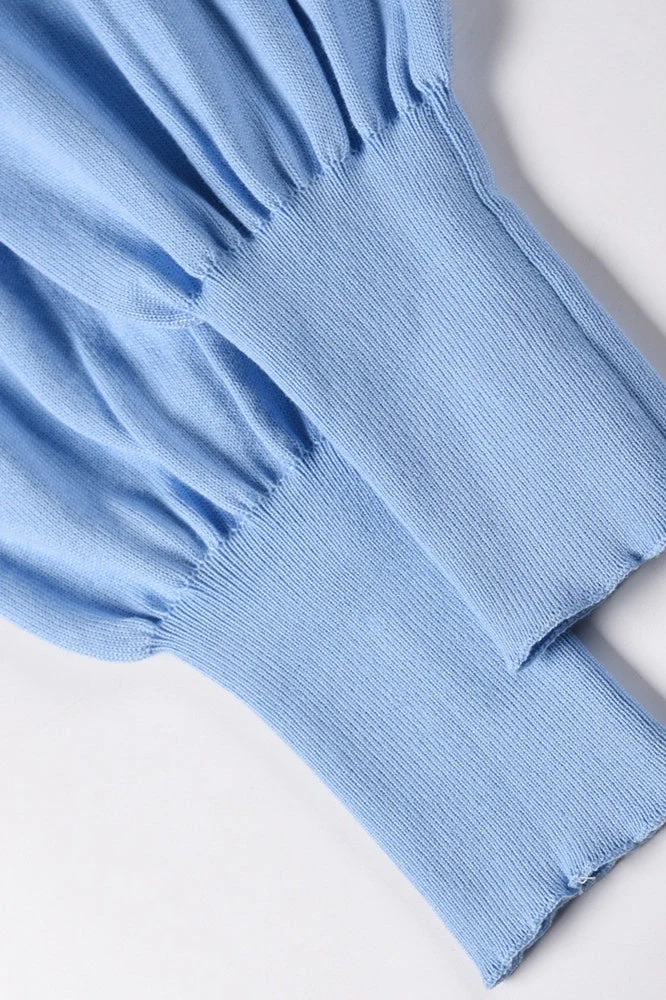 Slim Fitted Knit Long Sleeve Sweater Dress - Image 14