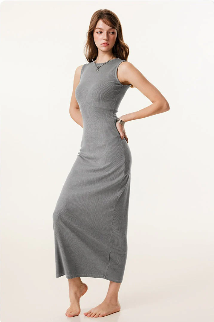 Slim Fitted Knit Tank Sweater Dress - Image 13