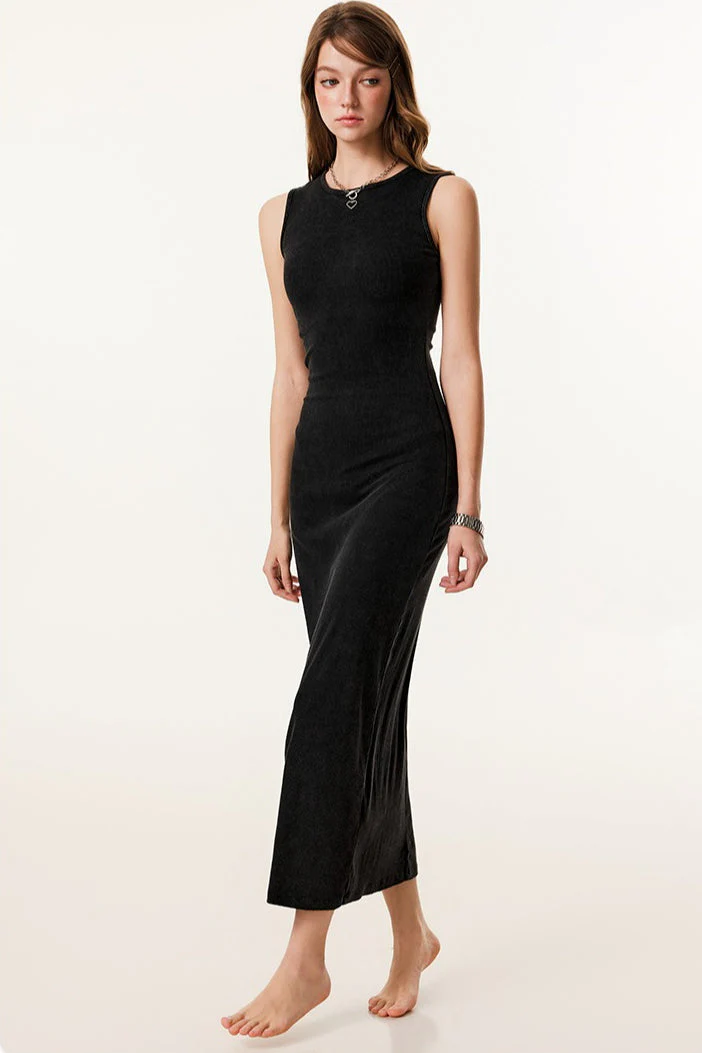 Slim Fitted Knit Tank Sweater Dress - Image 8