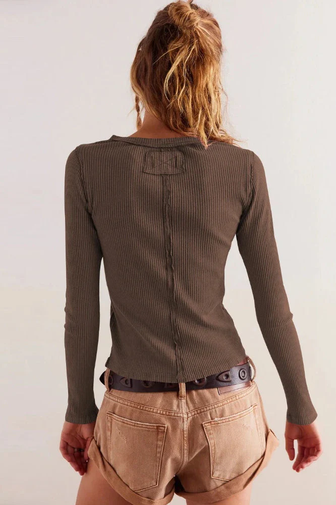Slim Long Sleeve Ribbed Cardigan - Image 7