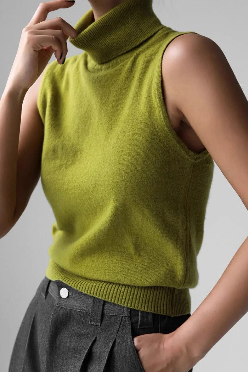 Slim Turtleneck Knit Top - Image 13
