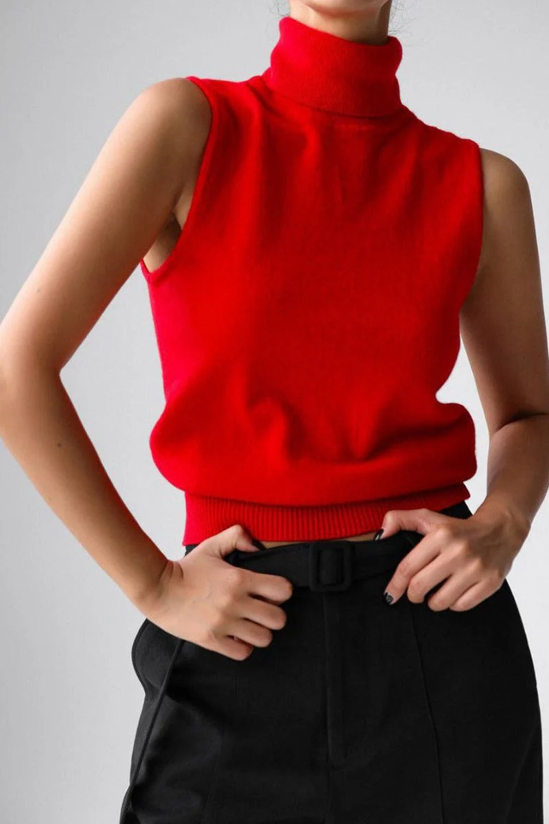 Slim Turtleneck Knit Top - Image 5